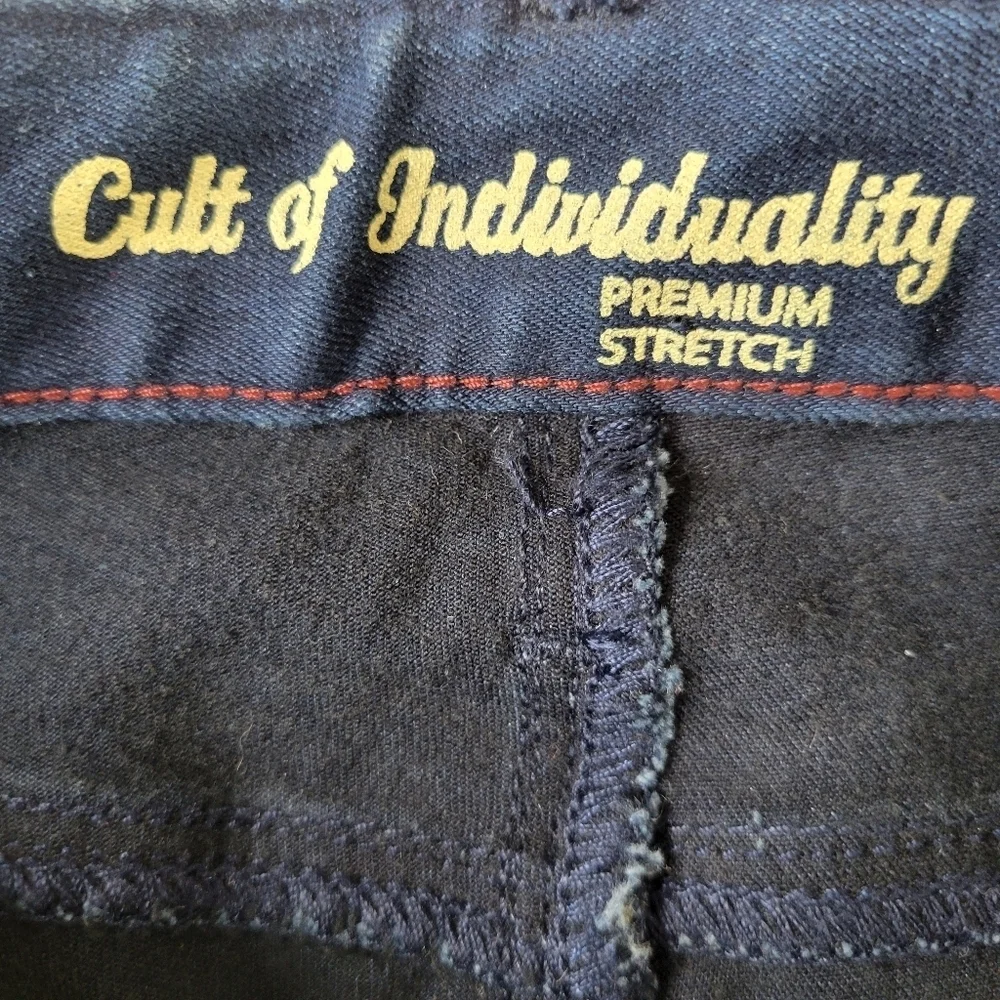 Cult of Individuality Anklet Jegging Jeans Women Size 25 28X32 Skinny Dark New